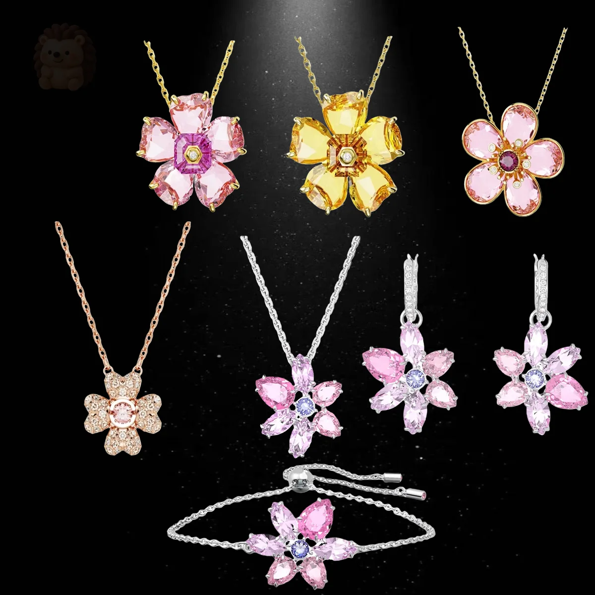 

2025 Высококачественное модное роскошное ожерелье с цветком дофамина, кулон, молодежный жизненный романтический рождественский подарок для пар