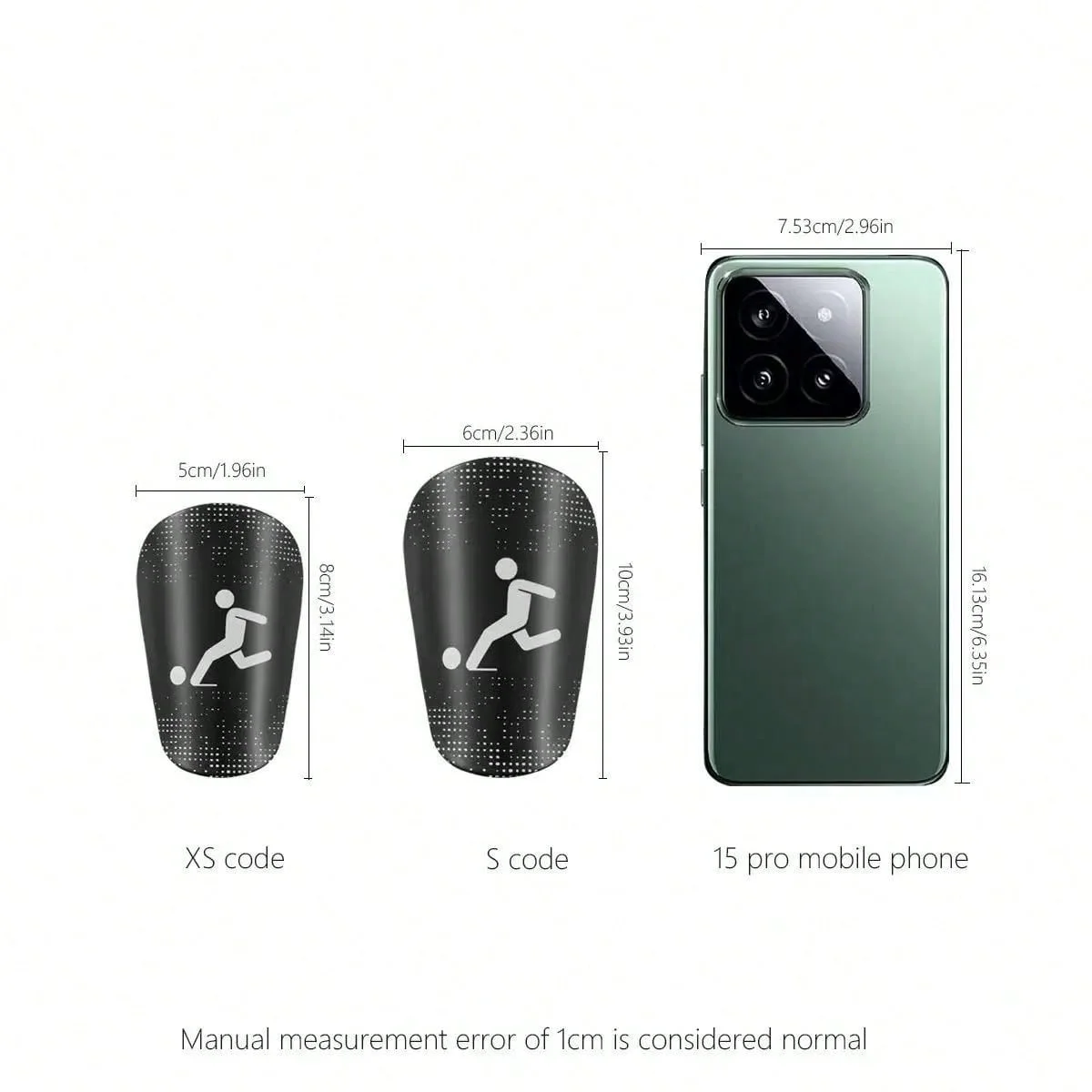 [Professional Shin Guards] Lightweight Professional Soccer Training Shin Guards, 1 Pair | Impact Reduction Buffer Protective
