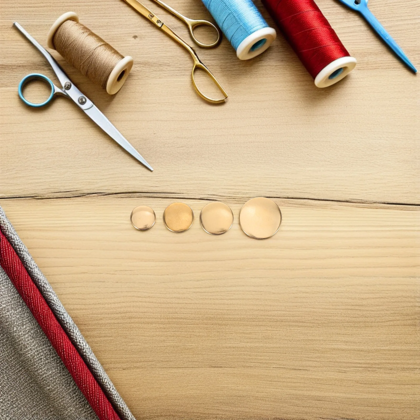 

80Pcs Copper Round Buttons High Quality Gold Finish for Uniforms Jackets Coats Suits Stylish Replacement Sewing