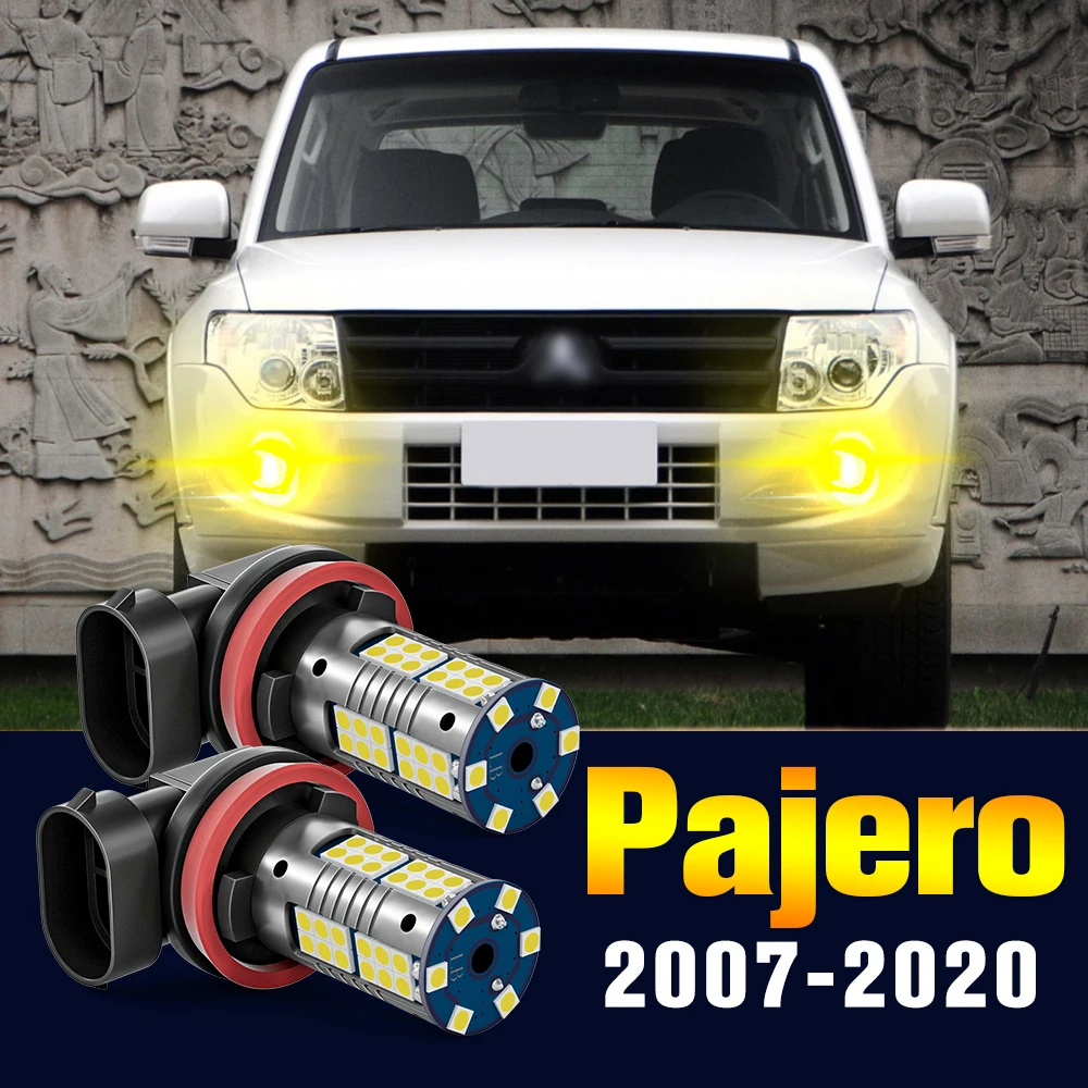 

2pcs LED Fog Light Bulb Lamp For Mitsubishi Pajero V80 V93 V97 V98 2007-2020 2011 2012 2013 2014 2015 2016 2017 2018 Accessories