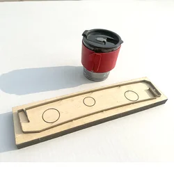 New Japan Steel Blade Wooden DieCup cover teacup skin Leather Craft Punch Hand Tool Cut Knife Mould