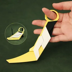 Valorant Weapon Prime Karambit Tactical Knife Melee 16cm Alloy Metal Material Game Weapon Model Samurai Sword Gifts Toys for Boy