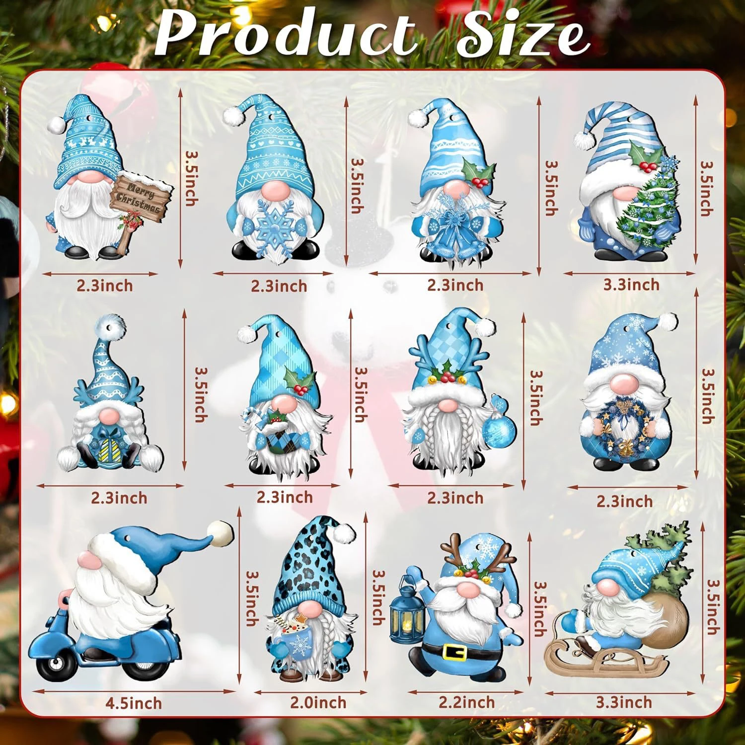 12-120PCS Christmas Wooden Ornament Pink Blue Santa Claus Hanging Pendants for Xmas Tree Decor New Year Gifts Wrapping Supply