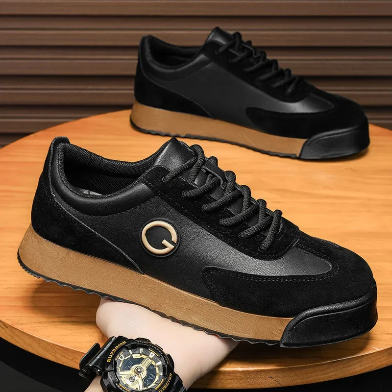 

Luxury Men's Casual Shoes 2025 New High Quality Leather Shoes for Men Fashion Comfortable Sports Shoe Outdoor Men's Tennis Shoes