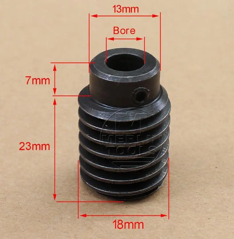 1 Modulus Brass 20 to 60 Tooth Gear, Worm OD 18mm for Shaft Drive Gearbox