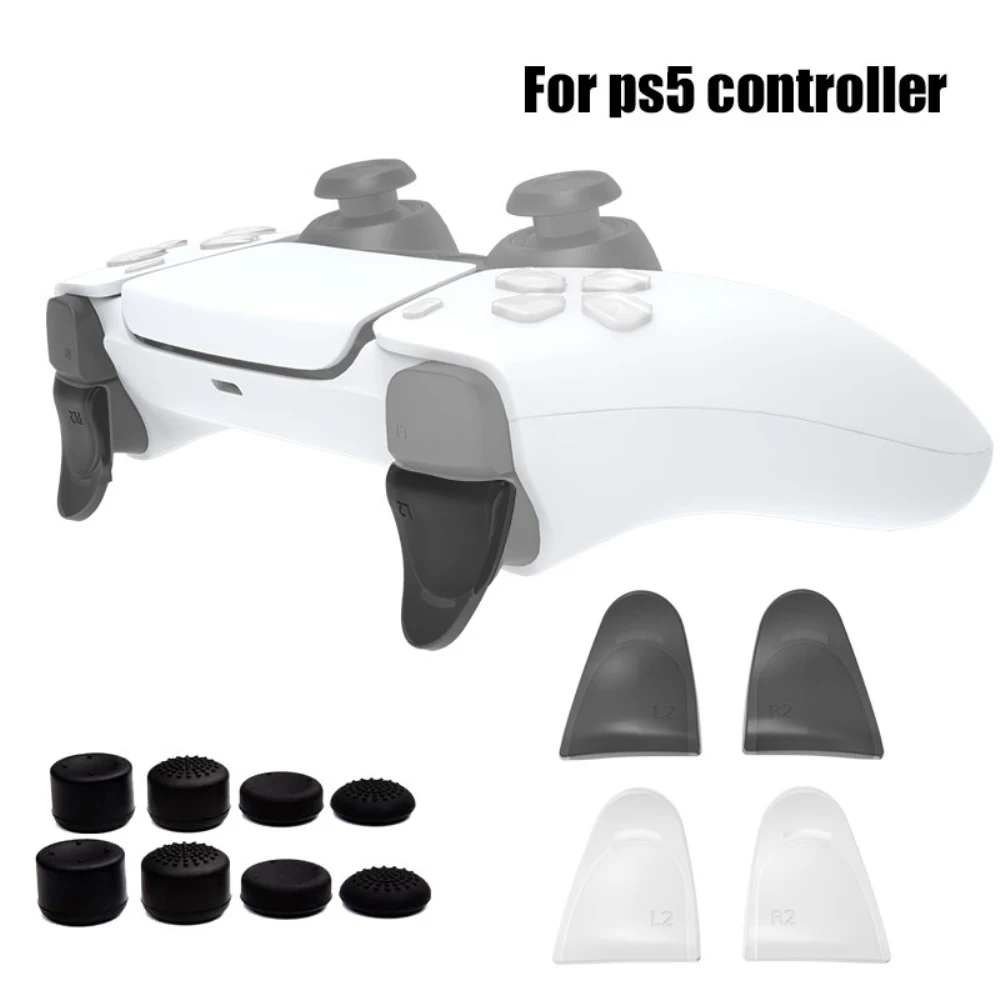 Grip Caps For Ps5 Dualsense Lightweight Abs For 5 Gamepad Trigger Buttons Gamepad Accessories Trigger Extenders