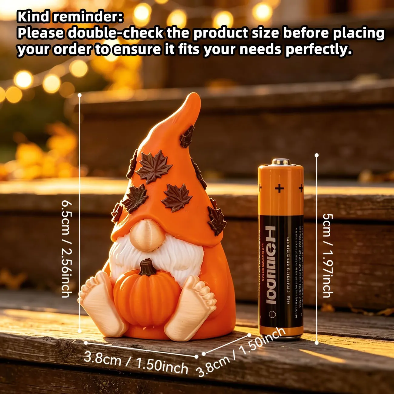 Pumpkin Maple Leaf No-Face Old Man Doll Ornament Pumpkin Goblin Autumn Pumpkin Dwarf Striped Dwarf Halloween