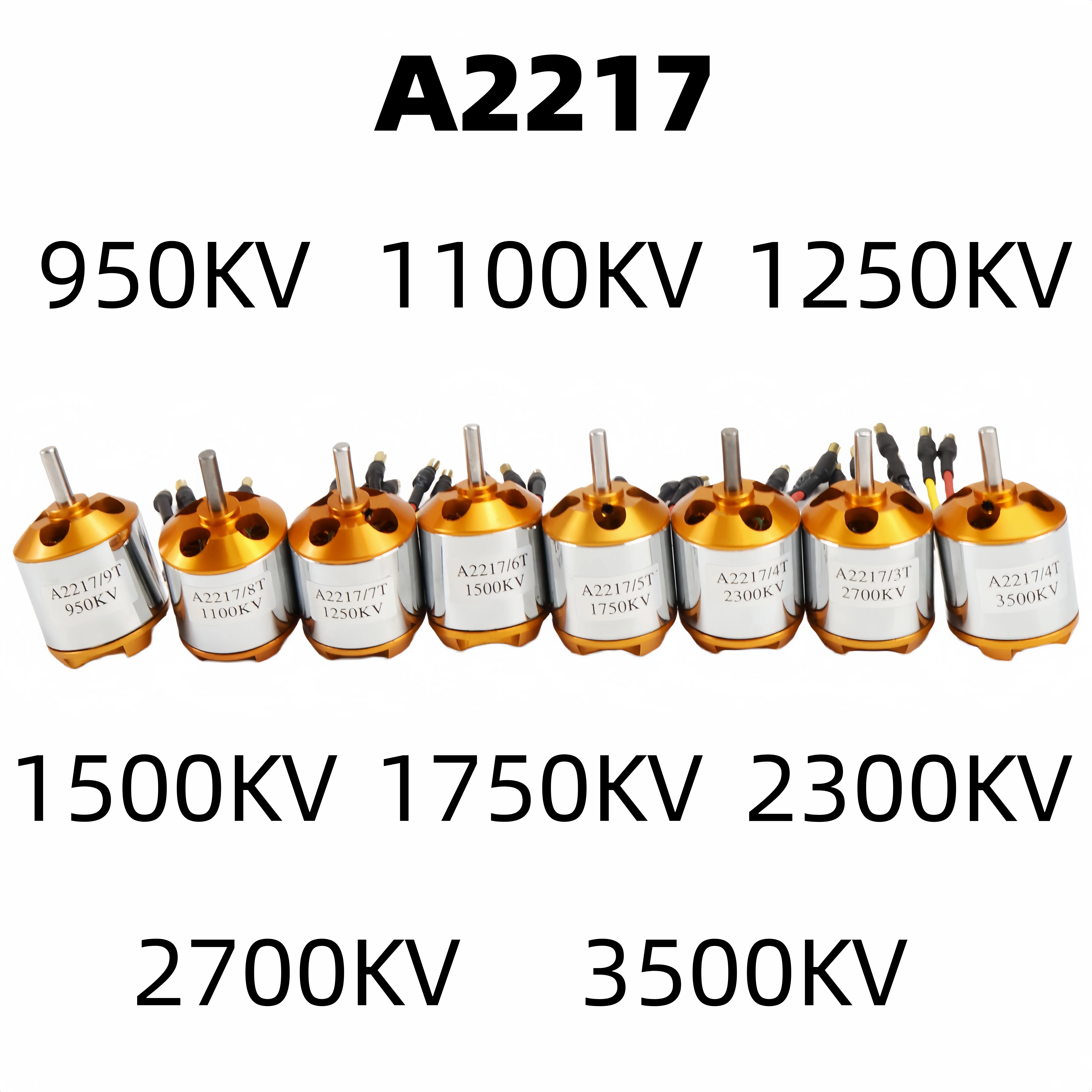 XXD2217 Series 950KV/1250KV/1500KV/2300KV/1700KV Brushless Motors Are Used for Multi Axis, Fixed Wing, and Multi Rotor Aircraft