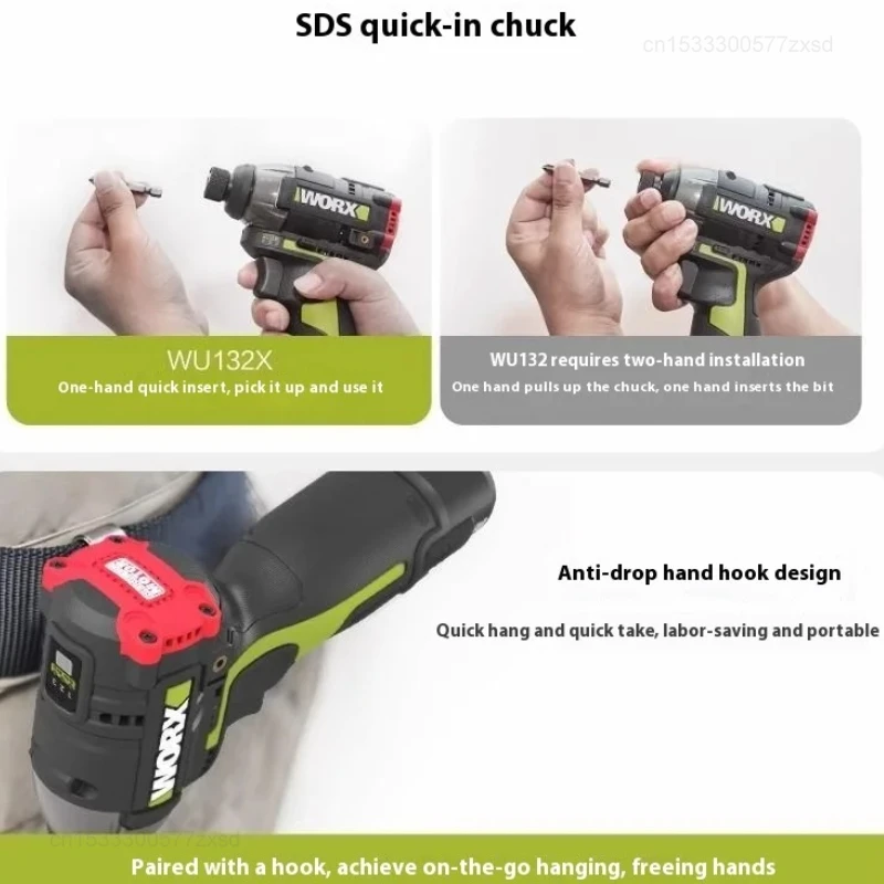 WORX Electric Screwdriver Rechargeable Portable Smart Cordless Power Electric Drill Home Disassembly Repair Power Tool