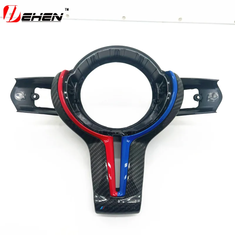 Applicable to BMW's old F series 1234567 series F20 F10F30 modified two-color carbon fiber steering wheel cover