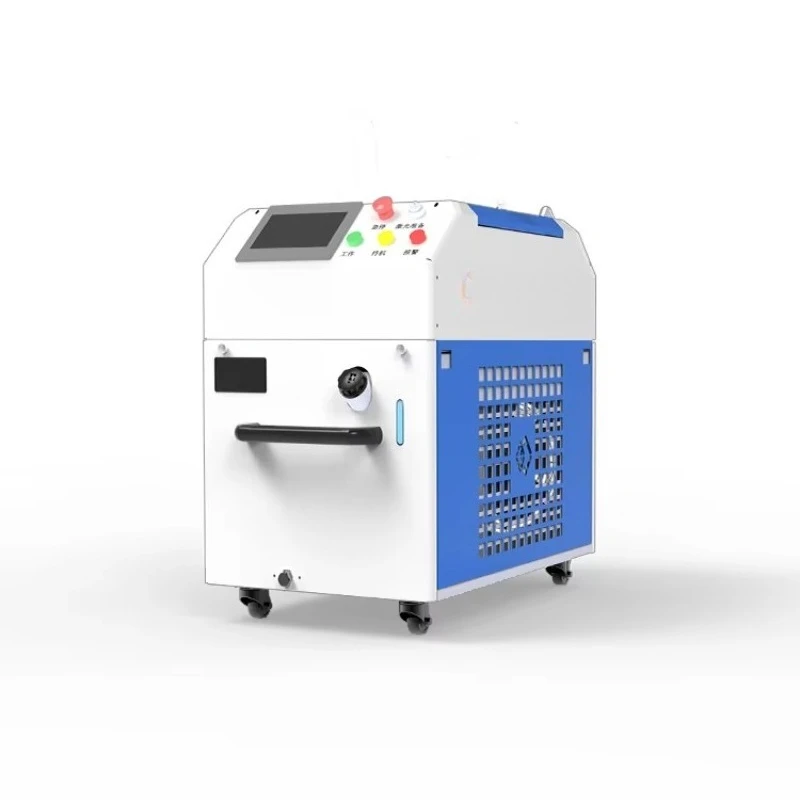 1500W Continuous Wave Handheld Fiber Laser Rust Removal Machine Non-Contact Paint Oil Removal Equipment For Metal Wood Stone