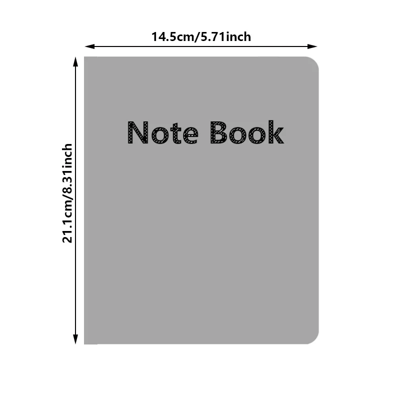 Custom Name A5 Notebook, Personalized Text Softcover 200 Pages Pen Loop and Bookmark, 2D Flat Effect- Perfect for Personalised