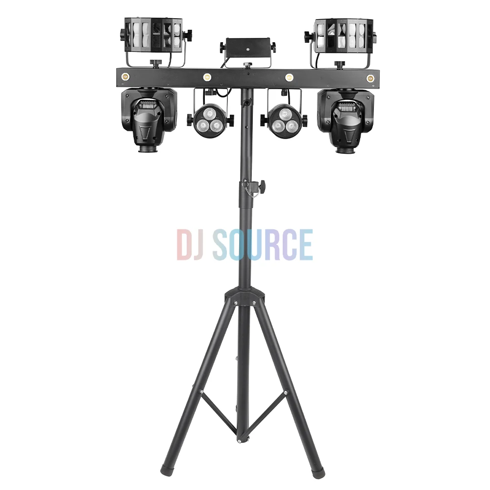 Con supporto LED 2X30W Fascio di luce a testa mobile 6X8W RGBW Par + Farfalla Luce RG Laser Stage Light DMX512 per DJ Disco Bar Set