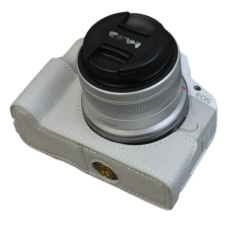 

PU Half Case For Canon EOS R50 Camera Protective Bottom Base Cover for Canon EOS R100 Camera Bag Accessories