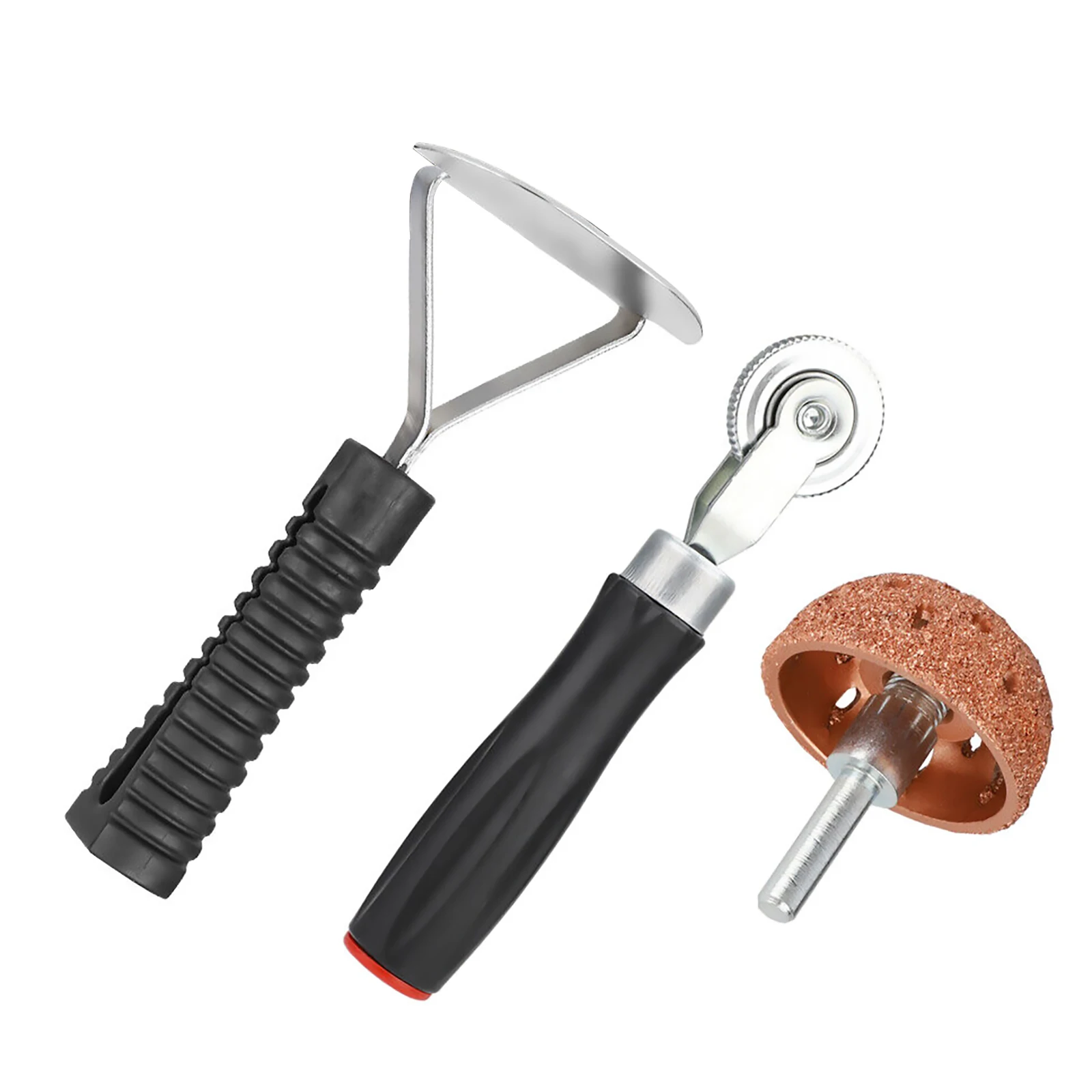 Herramienta de parche de reparación de neumáticos, rodillo de parche con cabezal de molienda de reparación de neumáticos, Kit de rascador de rueda y revestimiento para amortiguador de neumáticos de aire