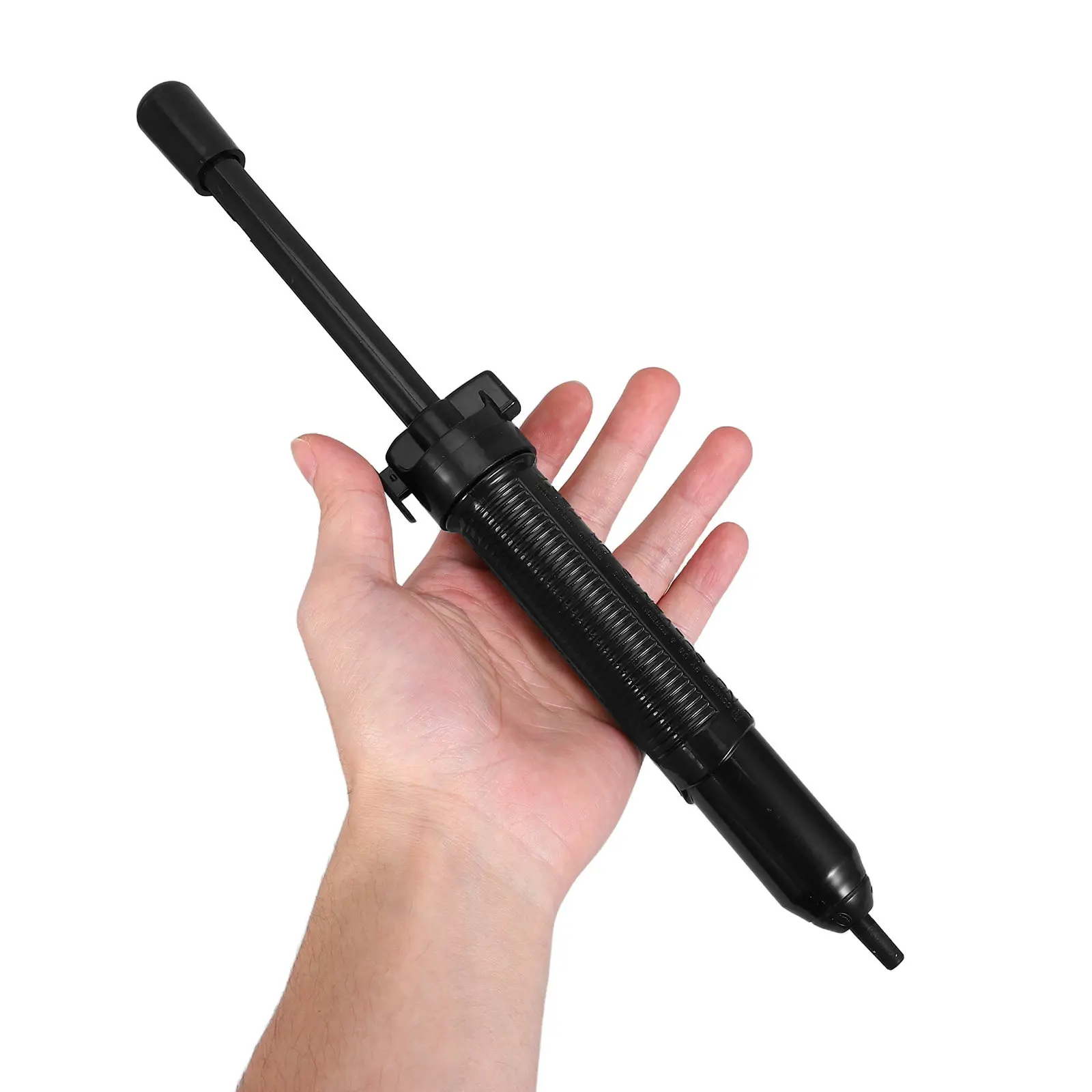 

Черный ручной вакуумный отсос для припоя, легкий портативный инструмент для демонтажа электроники, компактный отсос для печатных плат