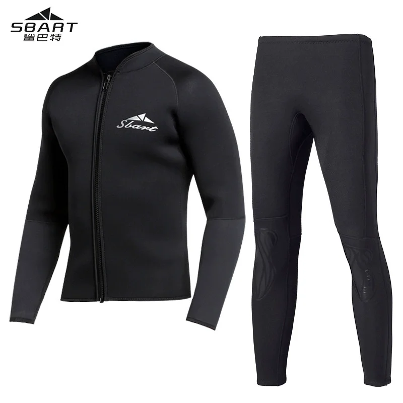 SBART Snorkeling Scuba Diving Suit Jacket and Pants Split 1.5mm High-quality Neoprene Men Surfing Suit