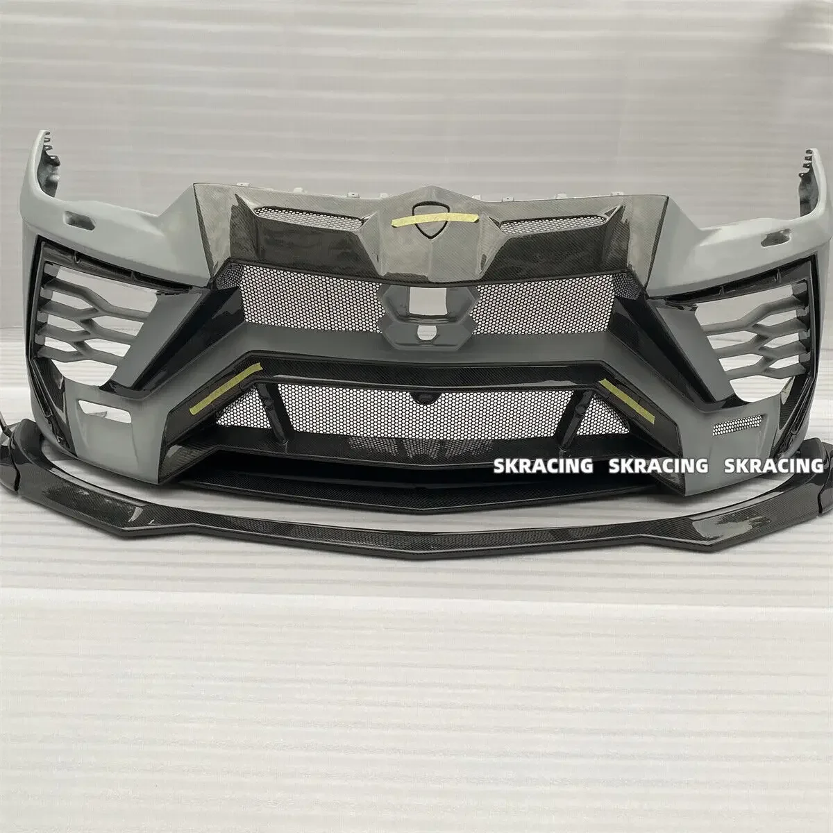 Real Carbon Fiber With High Quality Resin Front Bumper Lip Exterior Fits For Lamborghini Urus 2018-2022 Body Kits Protective Kit