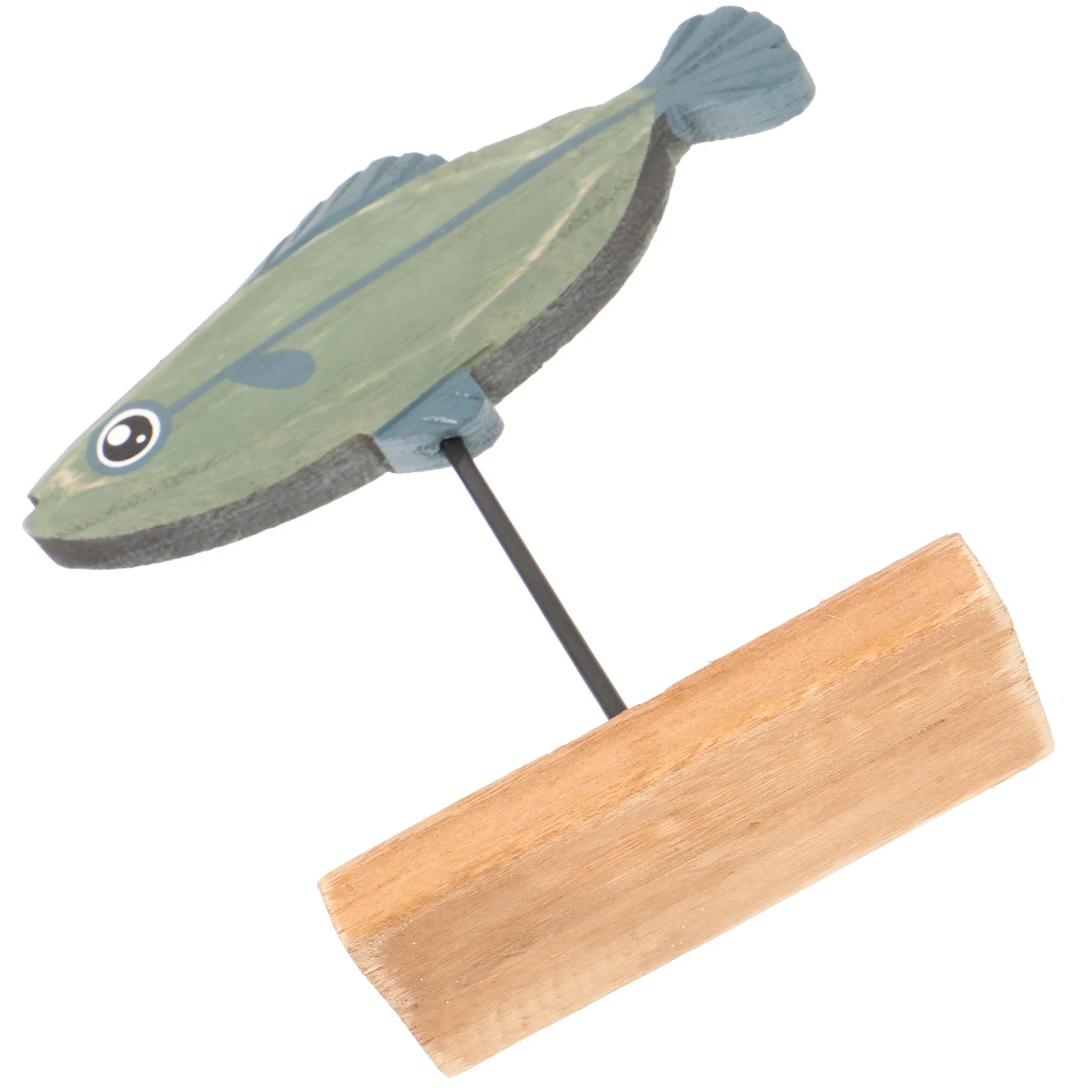 

Wooden Fish Christmas Ornament Cartoon Fish Decor Festive Xmas Desktop Adornment Christmas Supplies Decoration