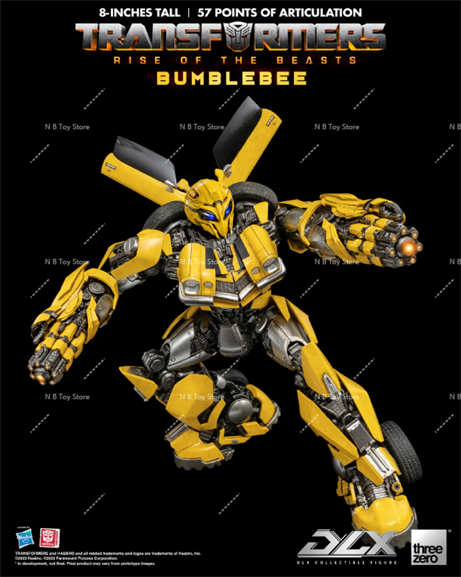 Original ThreeZero 3A G1 MDLX Transformation BEE DLX 57 Punkte der Artikulation Hochwertige Actionfigur mit Box