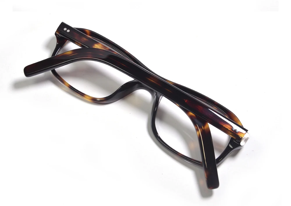 Kingsman Brillengestell mit Etui, Retro, handgefertigt, Acetat, rechteckige Brillen für Herren, Kingsman Agent Eggsy-Brille – Detail 21