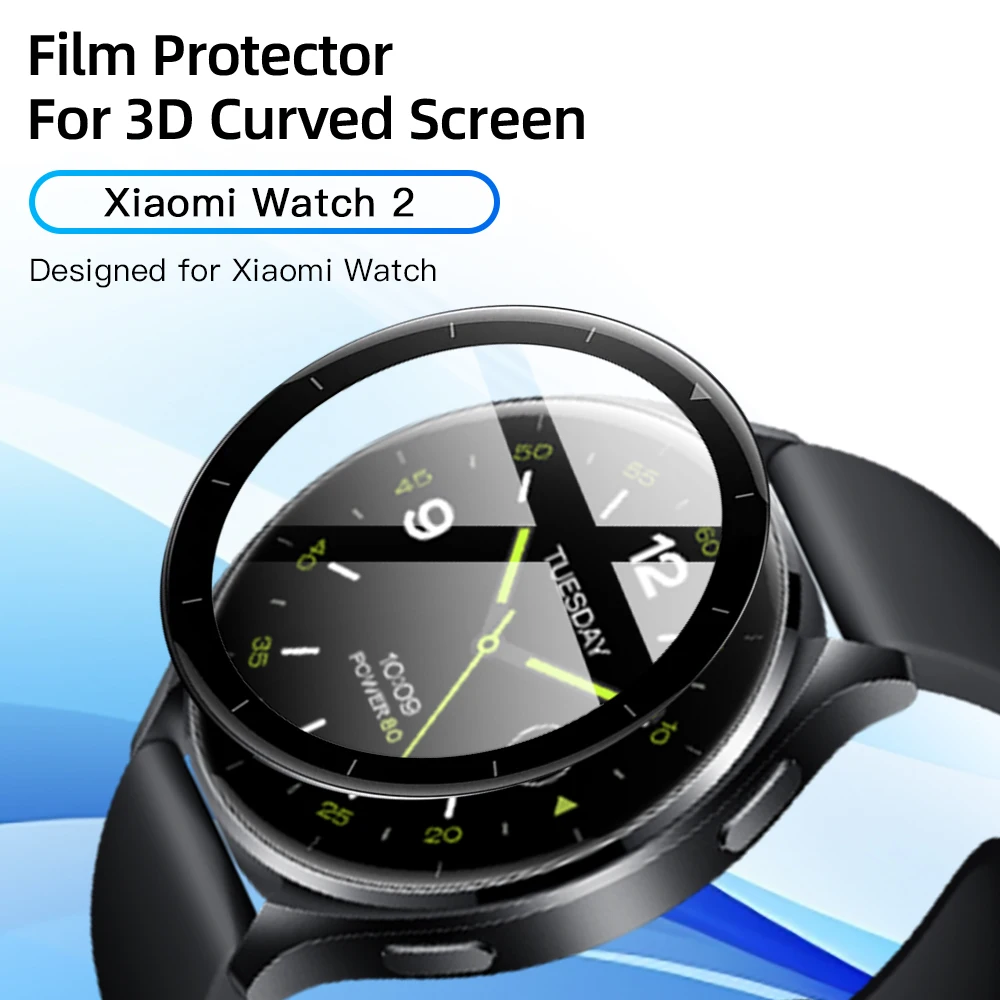 3 Pack For Xiaomi Watch 2 Screen Protector Anti-scratch Film For Mi Watch2 All Around Coverage Protective Film Accessories