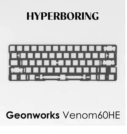 Geonworks Venom 60HE Keyboard Plate FR4 Aluminum PC Sound Foam