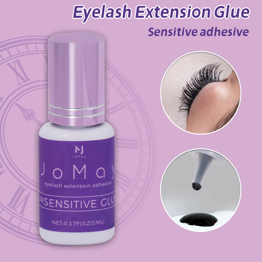 JOMAY Sensitive Adhesive Strong Glue False Eye Lash Extension Glue Quick Drying Adhesive Black Glue No Irritant Makeup Eyelash