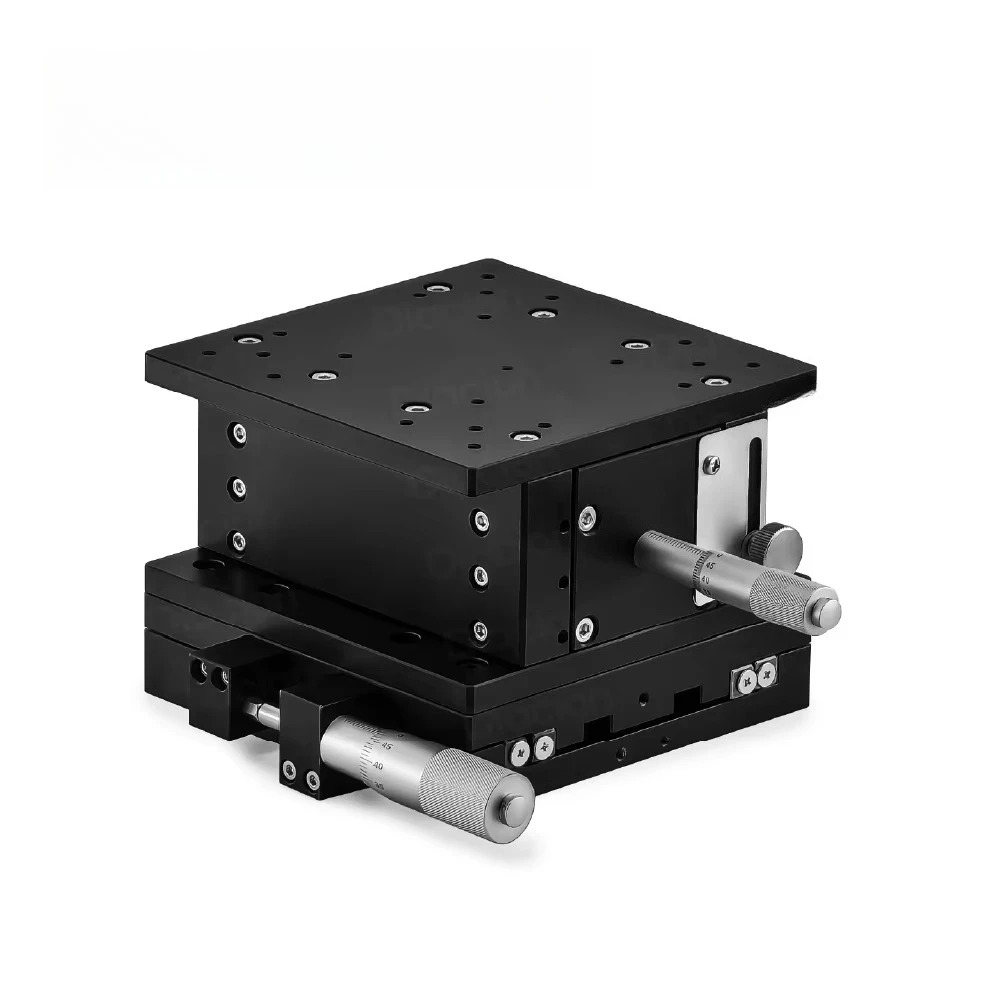 XZ Multi-axis Size 80/90/125mm Positioning System Vision Align Linear Ball Guide Micrometer Heads Feeding Manual Stage