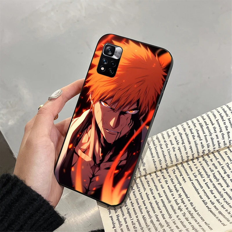 Phone Case For Xiaomi Redmi note 13 12 Pro 11S 11 10 Pro 10S 12S Redmi 10 9C 13C Bleach Anime Ichigo Kenpachi