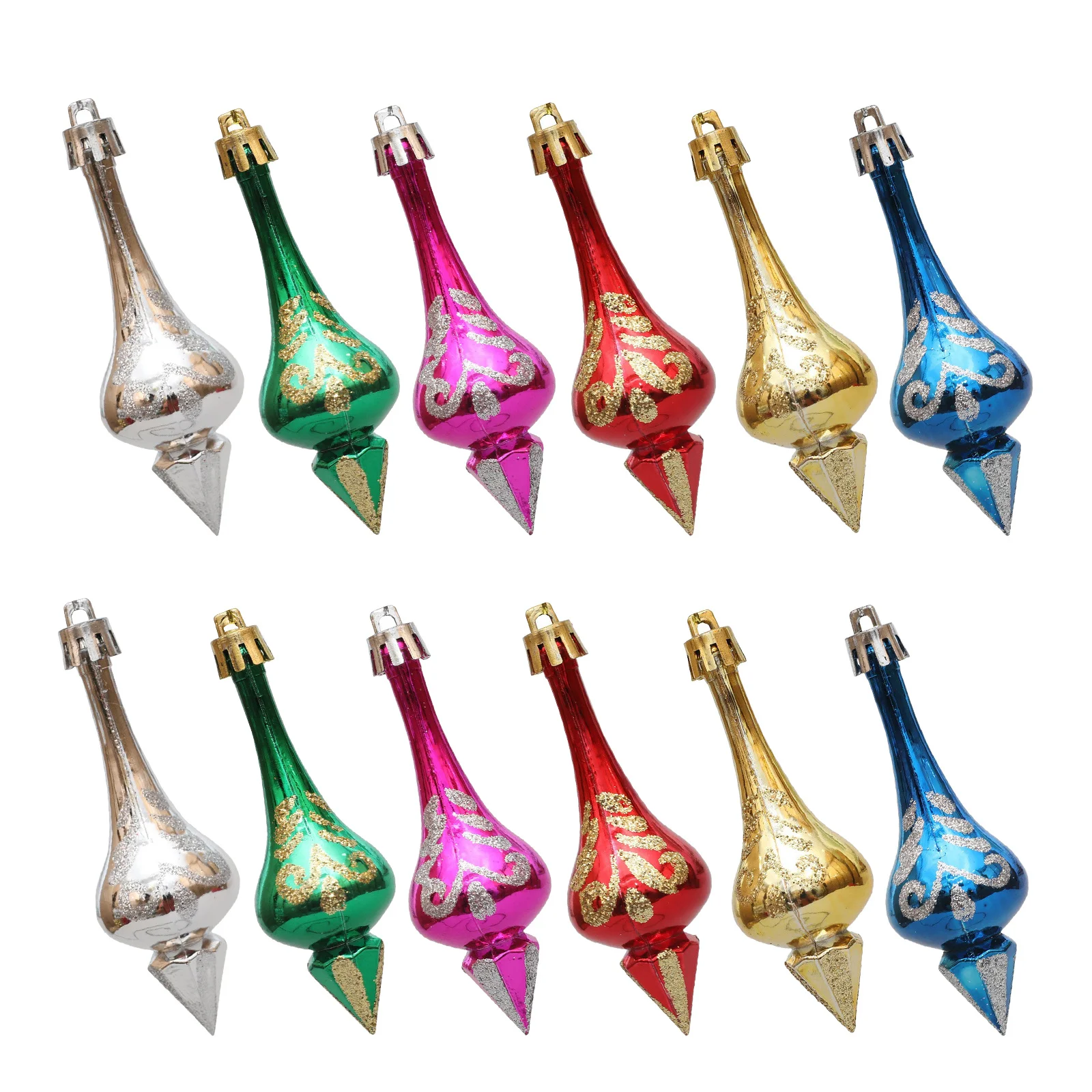 

12pcs Colourful Shatterproof Christmas Ornaments Set Festive Tree Hanging Decor For Holiday Party Home Decoration