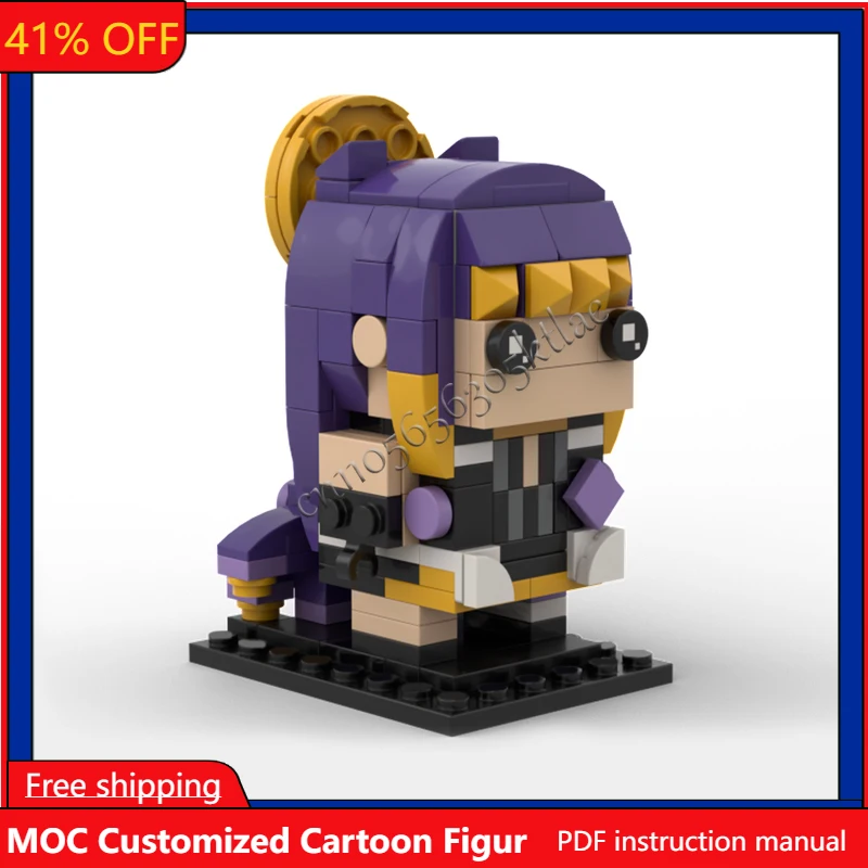 

201 PCS MOC Famous Ninomae Animation Figures Series Brickheaded Models Sets DIY Creative Bricks Assembly Toy Kid Gift Collection