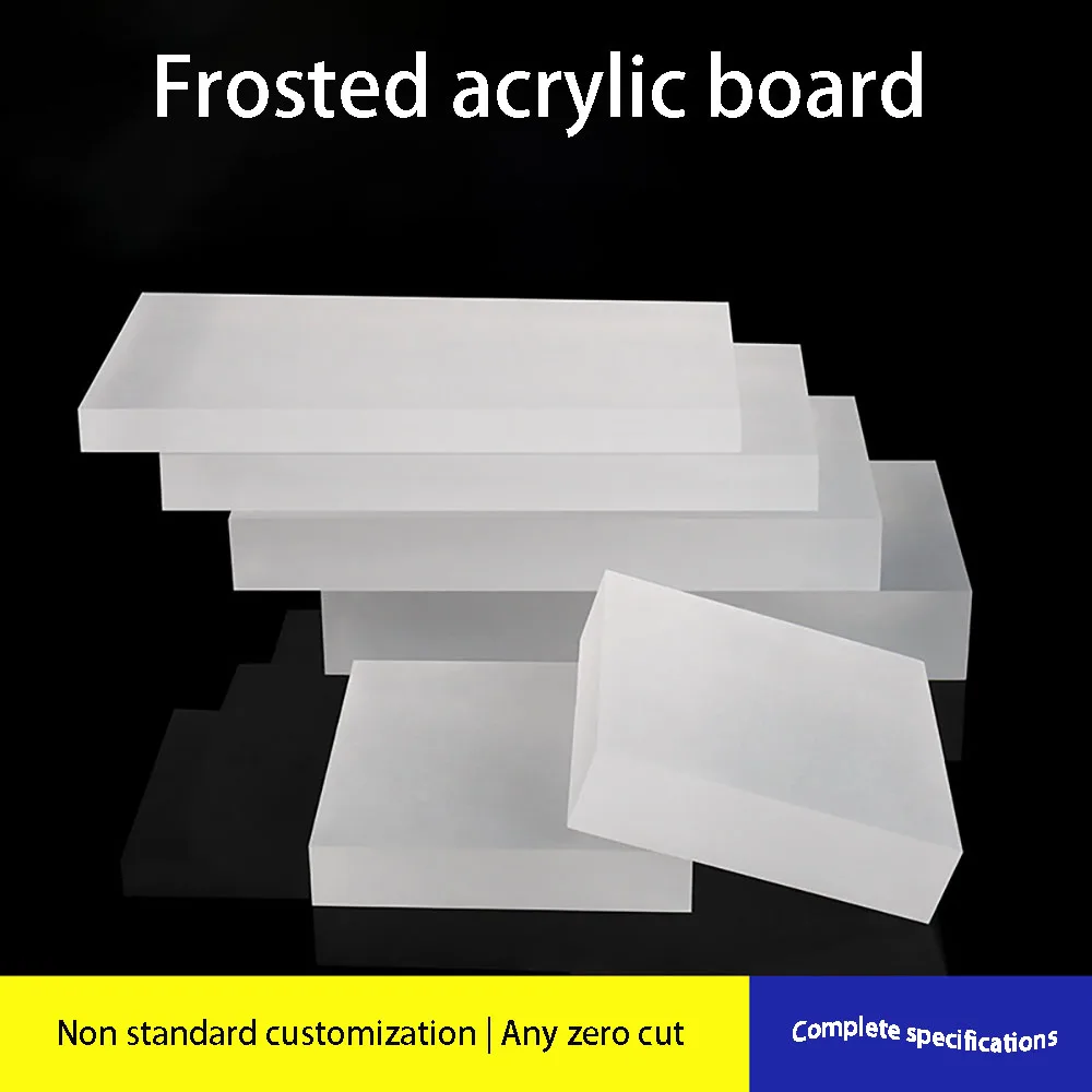15-40mm Matt Translucent Acrylic Sheet Frosted Cast Plexiglass Plastic Board For Advertising Decor Craft Signal Display DIY