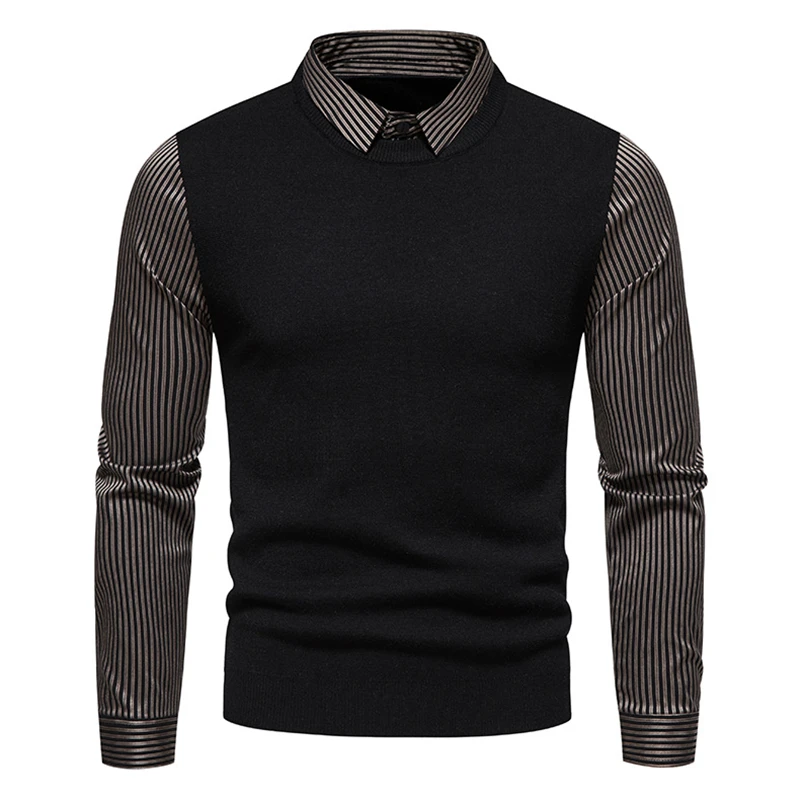 Winter Men\'s Sweater 2023 New Knitwear Large Size Led Clothes Casual Pullovers Personality Fashion Cold Shirts