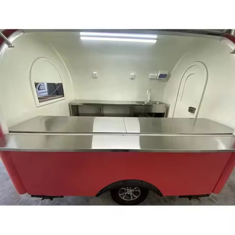 شاحنة طعام الآيس كريم، شاحنة هوت دوج، مقطورة طعام مرخصة مع شاحنة طعام معدات الخبز