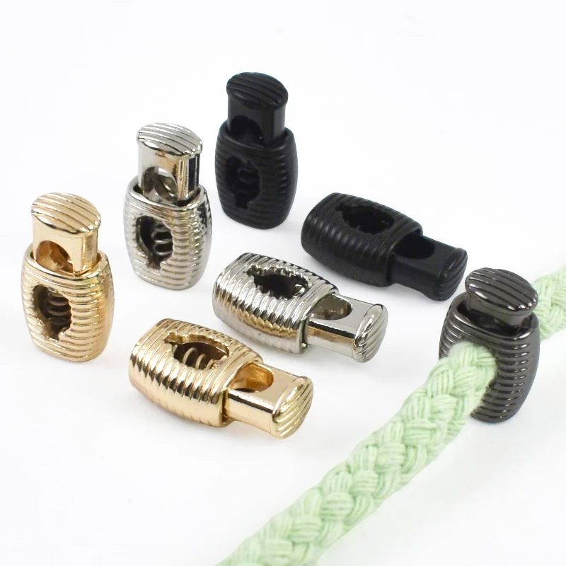 

5/10Pcs Metal Stoppers Bag Strap Pants Hat String Decor Cord Lock Garment Crafts Fastener Button Stopper Hardware Accessories