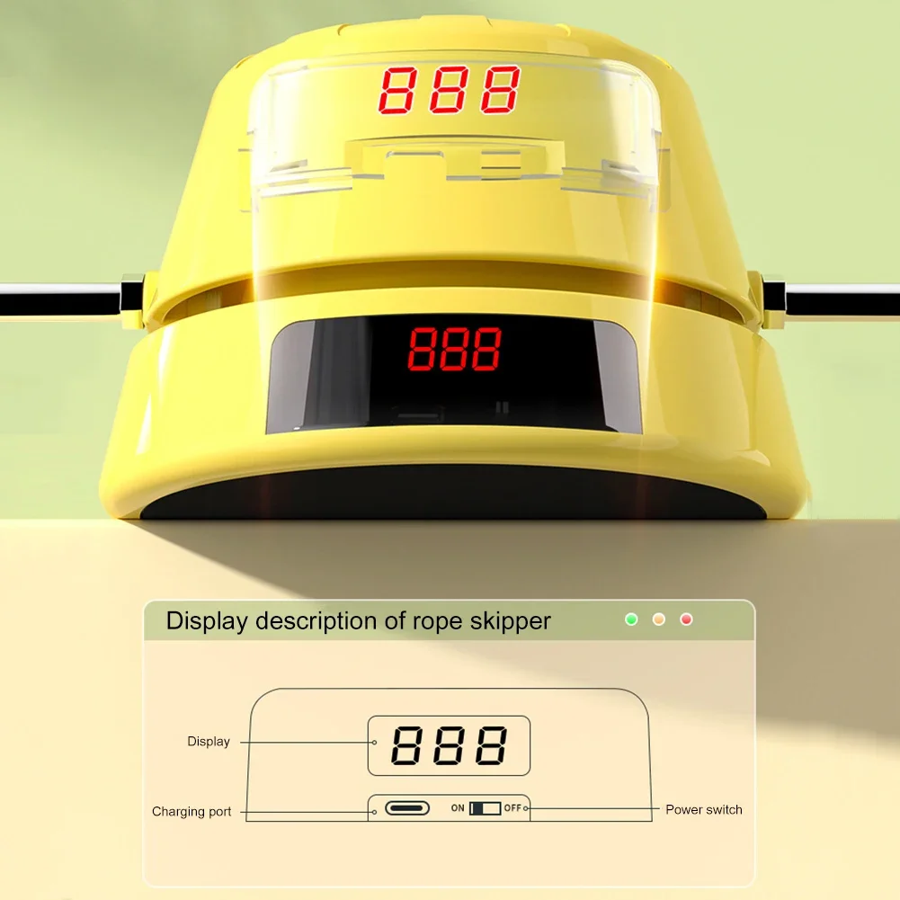 Contador digital elétrico corda máquina de pular corda de pular controle remoto inteligente automático diversão esportes em casa fitness crianças brinquedos