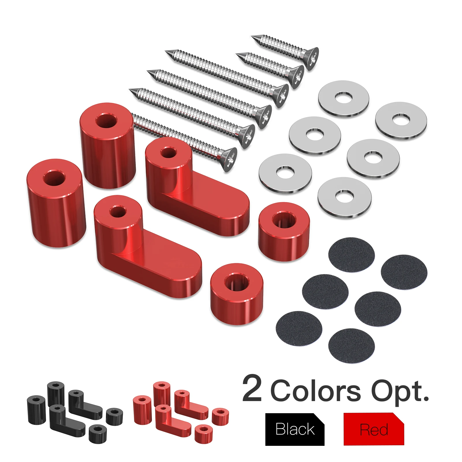 Kit riser spoiler traseiro de alumínio para ford fiesta mk7 (para ue)/para ford fiesta mk8 2017 + (para reino unido)/ford fiesta st 2017 + (para os eua)