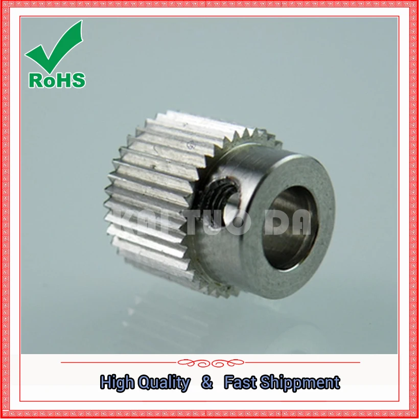 3D Printer Accessories 36 Teeth MK7 / MK 8 Stainless Steel Planetary Reducer Extruder Feed Wheel Extrusion Wheel