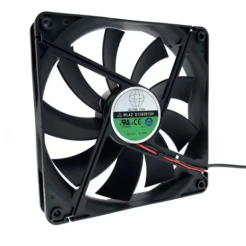 

Вентилятор охлаждения блока питания 135 мм RL4Z S1352512H 12В 0.33А 13.5СМ, вентилятор охлаждения корпуса 135x135x25 мм
