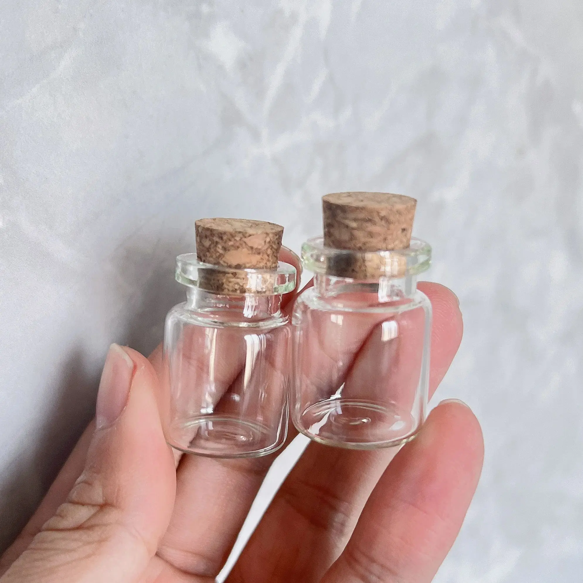 

100 pcs Small Glass Bottles with Cork Stoppers DIY Decoration Mini Glass Vials Cute Glass Vial Wishing Bottle