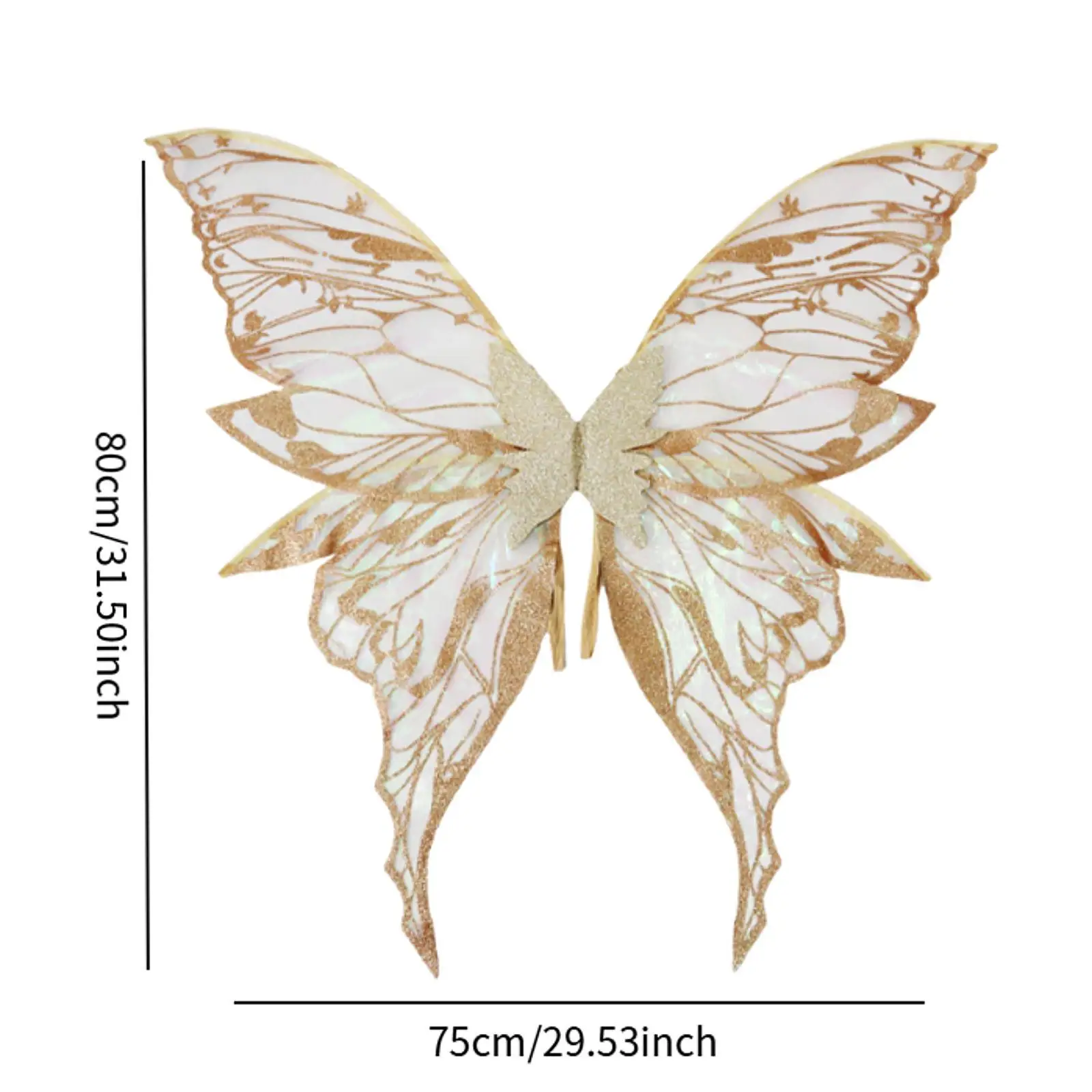 어린이 성인을위한 나비 날개 꿈 같은 공주 날개 파티 역할 놀이를위한 요정 날개 무대 공연 생일 카니발