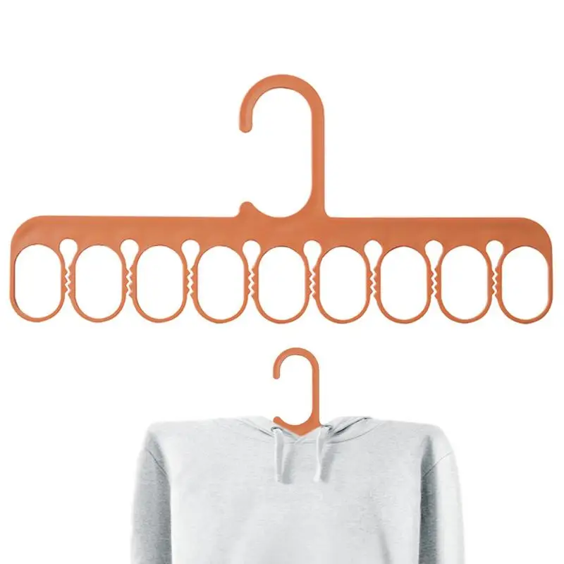 Hanger Organizer Durable Closet Organizers And Storage For Clothes Plastics Hangers With 9 Holes For Heavy Clothes 27.5*12.5cm