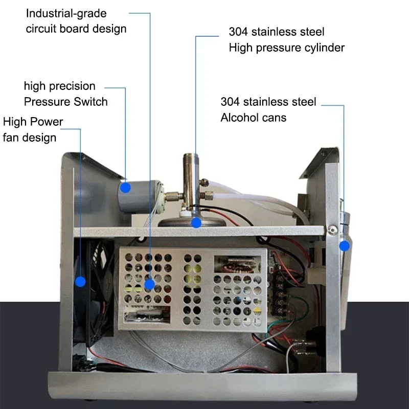 New Portable H260 Polisher Polishing Machine Plexiglass Acrylic Crystal Word Jewelry Electrolytic Water Welding Machine