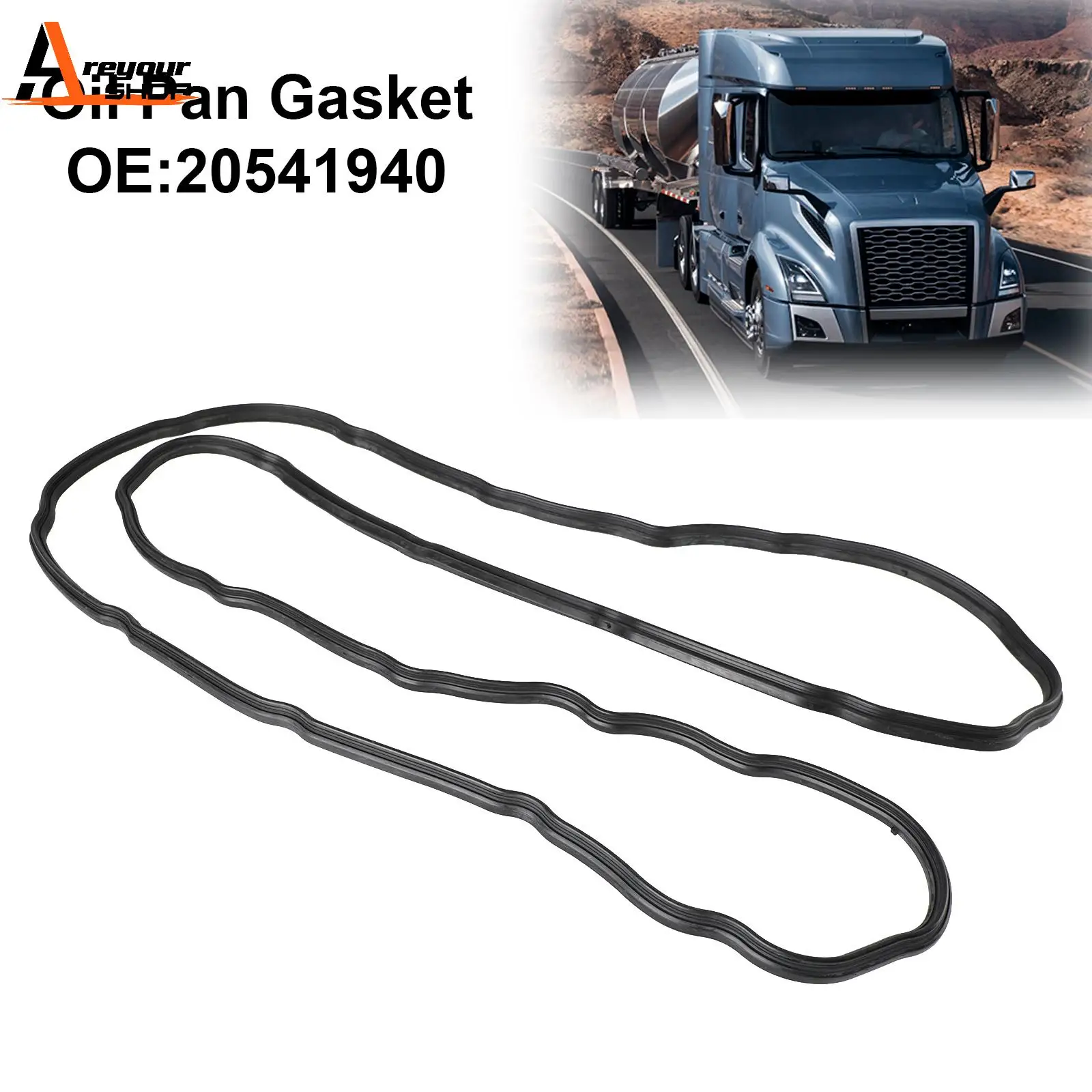 

Areyourshop New Oil Pan Gasket 20541940 for Volvo D13 Truck Diesel Engine