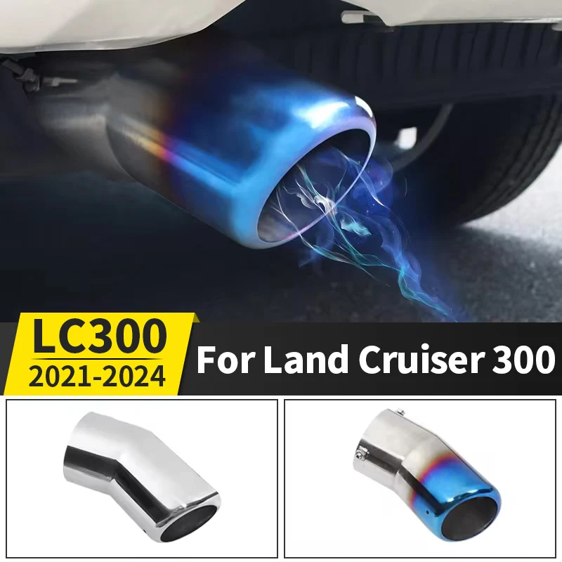 

For 2021-2025 Toyota Land Cruiser 300 LC300 Exterior Modification Accessories Tail Throat Exhaust Pipe Decorative FJ300 Muffler