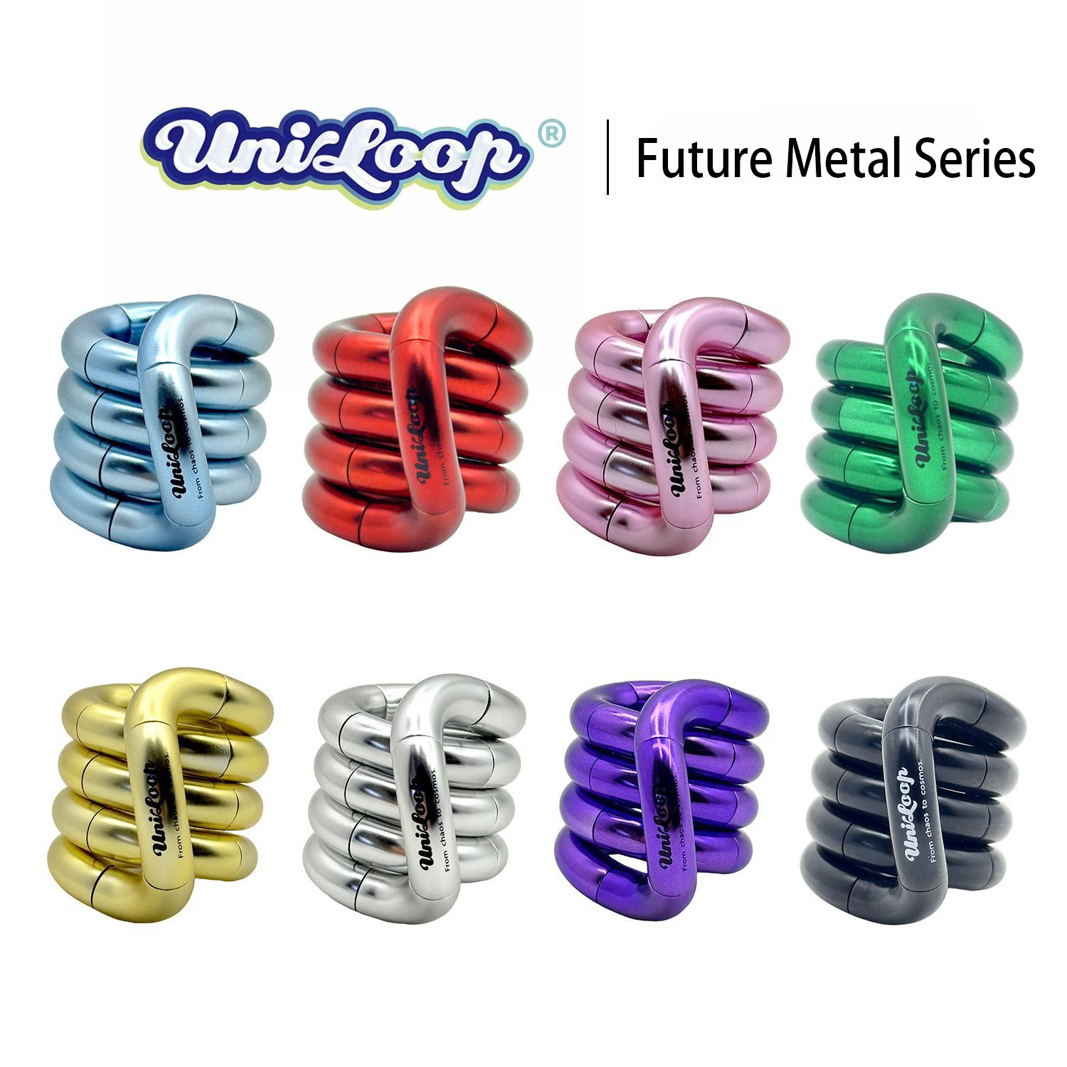 

Uniloop Future Metal Series Relieve Anxiety Improve Focus Reduce Stress Tangle Twisting Finger Toy