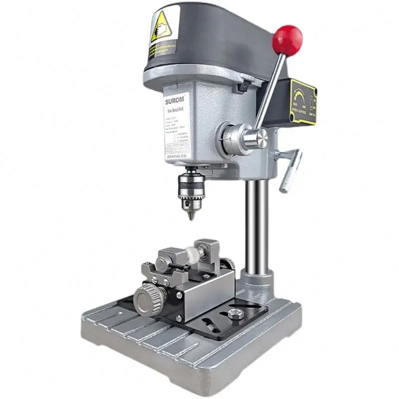 Pearl Drilling Machine Pearl Fixed Clip 6 Speed Adjustment Pearl Drilling Holing Machine for Resin Wood Jewelry Plastic