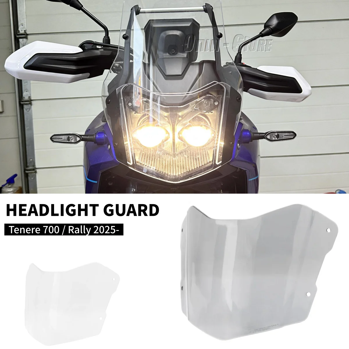 

For YAMAHA Tenere 700 Rally Tenere700 2025 Motorcycle Accessories Acrylic Headlight Protector Guard Light Cover Protective Cover