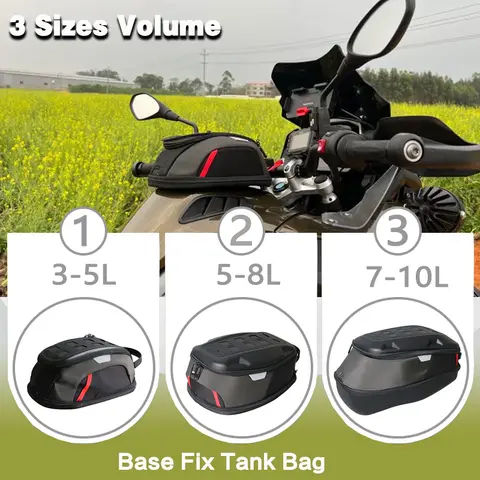 Tank Bag Motorcycle Quick Release Tanklock Waterproof Magnetic Saddlebag For BMW R1200GS 2004-2007 Riding Luggage Storage